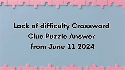 lack of obstacles crossword clue